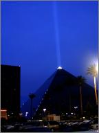 The Luxor by night