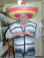 Uncle Bill, dressed for the Taco Party