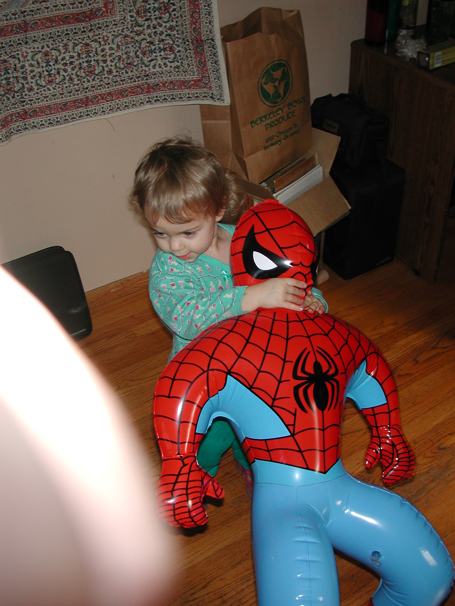 Dahlia dances with Spider-Man