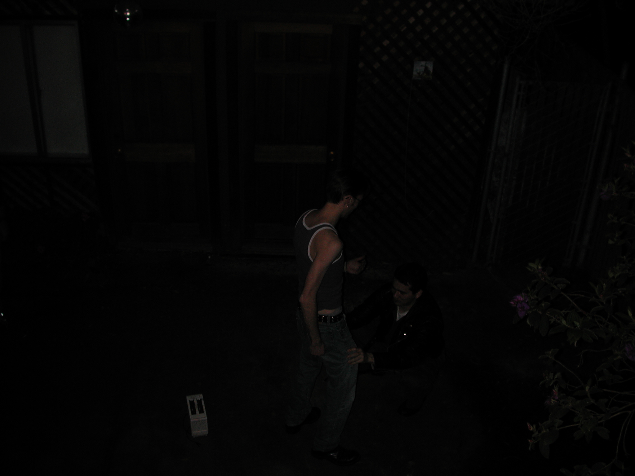 Paco adjusts Quincys uniform