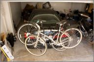 The neatly-racked bikes