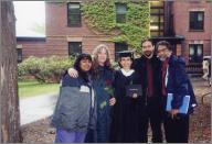 Anjali, Mom, Anaka, Aneel, and Pa at Anaka's graduation