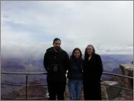 Aneel, Anaka, and Mom at the Grand Canyon