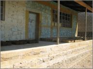 Mud bricks drying