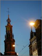 Church spires in Amsterdam