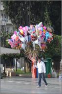 Baloon seller in Syntagma Square