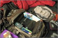 Unpacked backpack