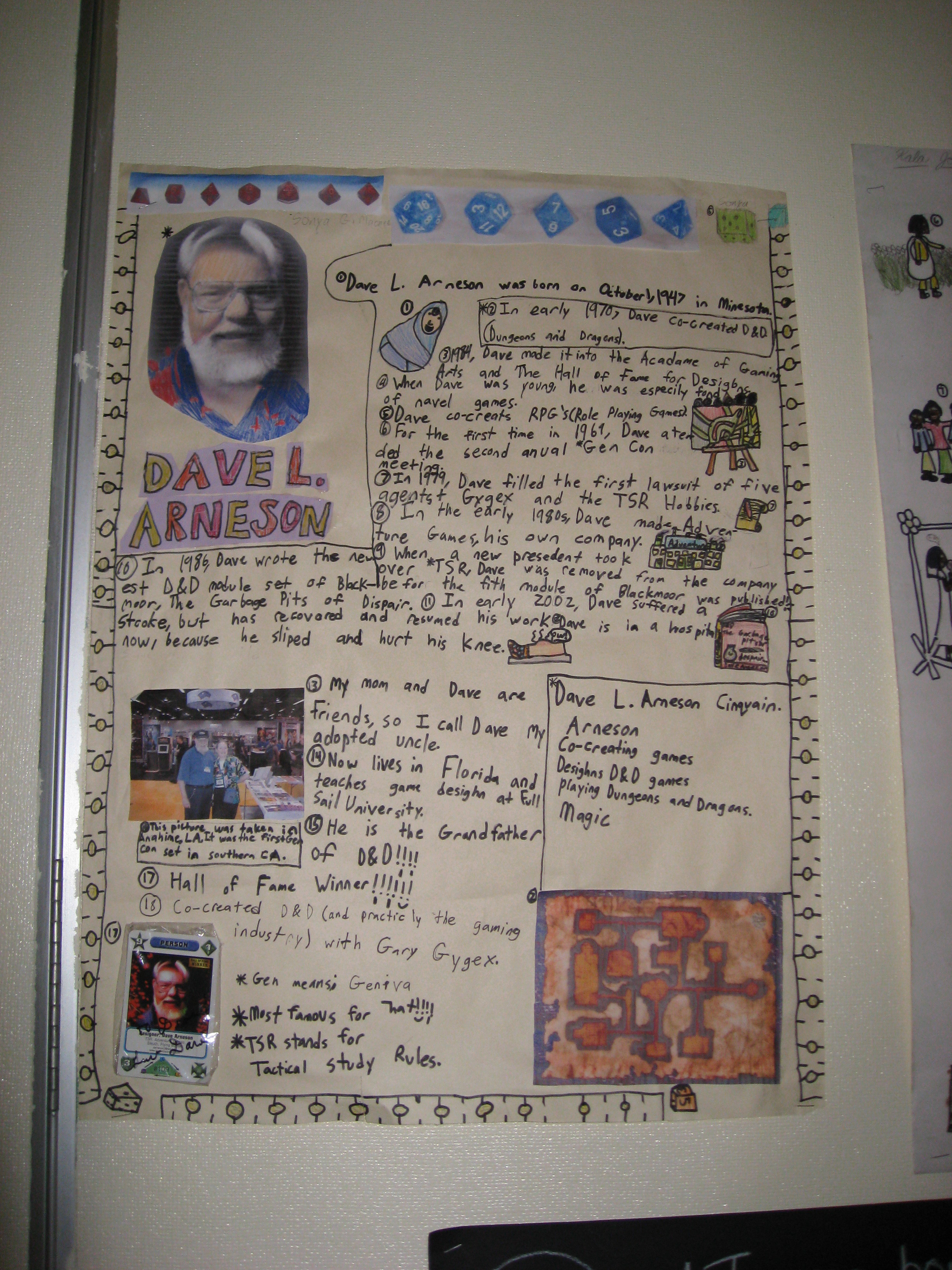 Dave Arneson Poster by Sonya Goldman